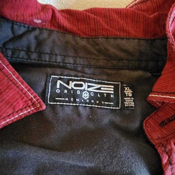 Noize dark red button-down t-shirt - XL - Picture 4 of 6